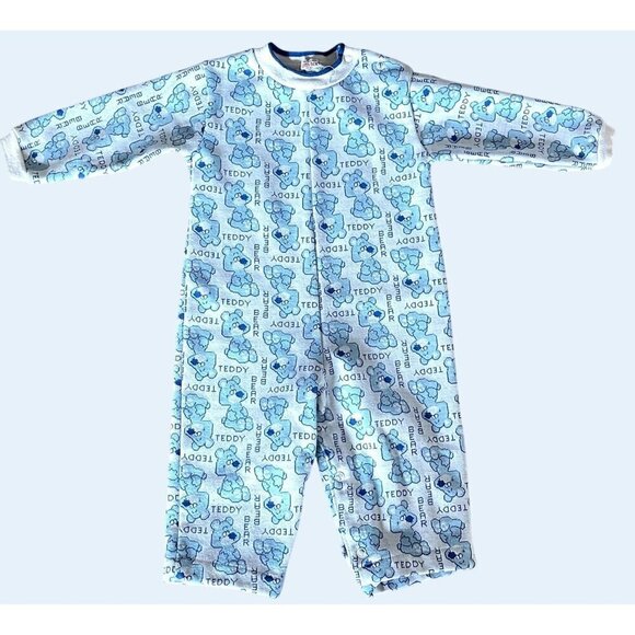Vintage Baby Teddy Bear Onesie Romper Jumper Size 24 Months - Picture 4 of 5